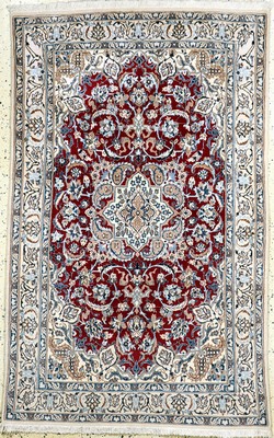 Nain, Persien, Ende.20.Jhd., Wolle mit Seide, ca. 197 x 124 cm, EHZ: 1-2