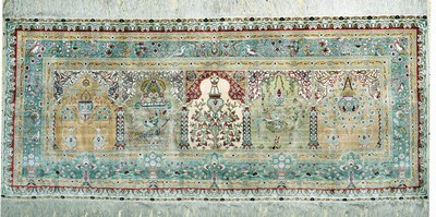 Hereke fein, China, Ende 20.Jhd., reine Naturseide, ca. 184 x 81 cm, ca. 1,0 Mio. Kn/qm, EHZ: 1-2