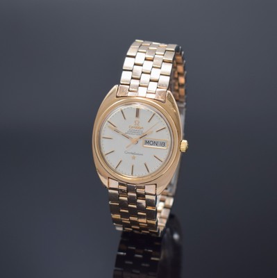 OMEGA Constellation Chronometer Armbanduhr Referenz CE 168.019, Automatik, Schweiz um 1969, Edelstahl m. Rotgold-Haube inkl. rotverg. orig. ...