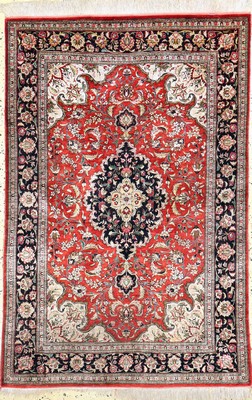 Ghom Seide, Persien, Mitte 20.Jhd, reine Naturseide, ca. 150 x 100 cm, EHZ: 3