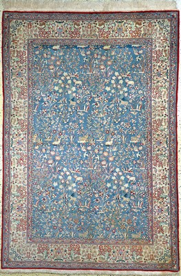 Nain Tudeschk fein, Persien, Anfang 20.Jhd,Korkwolle auf Baumwolle, ca. 230 x 160 cm, EHZ: 2(fleckig)