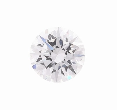 Loser Brillant, ca. 0.760 ct, hochfeines Weiß+(D)/lr, Schliff sehr gut, Proportionen sehr gut, Floureszenz keine, Expertise DiamantPrüflabor ...