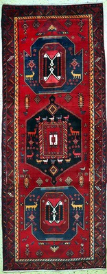 Kordi alt, Persien, Mitte 20.Jhd, Wolle aufBaumwolle, ca. 370 x 146 cm, EHZ: 1-2