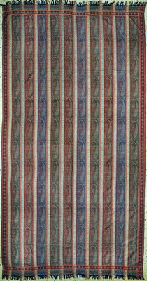 Kaschmir Schal, Frankreich, Anfang 20.Jhd, Wollstickerei, ca. 330 x 170 cm, EHZ: 2(kleineRisse)