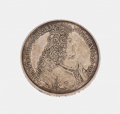 5 Mark Silbermünze, Deutschland, 1955, Ludwig Wilhelm Markgraf von Baden