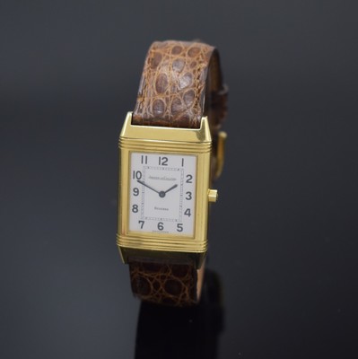 Jaeger-LeCoultre Armbanduhr Reverso Classique Referenz 250.1.86 in GG 750/000, Schweiz um 1995, Handaufzug, um 180 Grad drehbares Wendegeh. inkl. ...