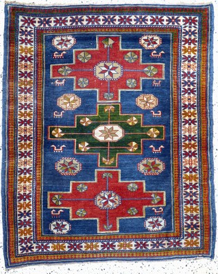 Derbent antik, Kaukasus, um 1900, Wolle aufWolle, ca. 135 x 113 cm, EHZ: 3