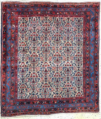 Antiker Afschar, Persien, um 1900, Wolle auf Wolle, ca. 165 x 146 cm, EHZ: 2