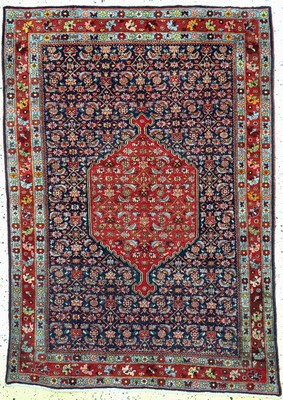 Bidjar alt, Persien, Anfang 20.Jhd, Wolle auf Baumwolle, ca. 160 x 113 cm, minimale Mottenfraß am Rand, EHZ: 2