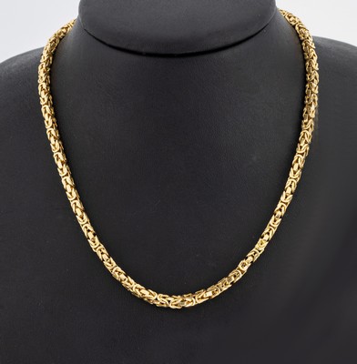 18 kt Gold Königskette, GG 750/000 gepr., endlos, L. ca. 80 cm, ca. 71.6 g