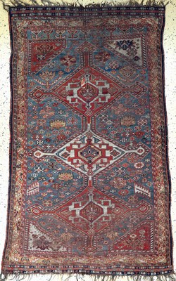 Antiker Khamseh, Persien, 19.Jhd, Wolle aufWolle, ca. 190 x 115 cm, EHZ: 4