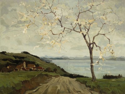 Edmund Stierle, Stuttgarter Maler des frühen 20. Jh., stellte 1927 zum ersten Mal im Kunstverein aus, besonders bekannt für seine stimmungsvollen ...
