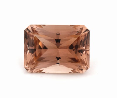 Loser Imperial Topas, ca. 31.59 ct, oktogonaler Treppenschliff