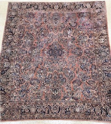 Us Re-Import Sarogh antik, Persien, um 1900, Wolle auf Baumwolle, ca. 420 x 370 cm, EHZ: 2