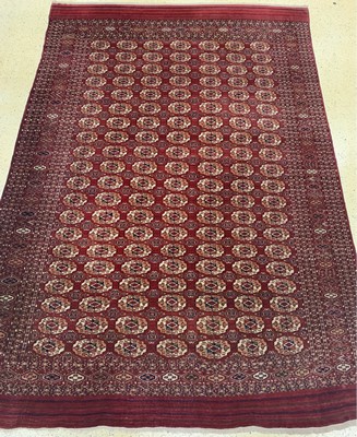 Antiker Tekke Hauptteppich, Turkmenistan, um 1900, Wolle auf Wolle, ca. 505 x 340 cm, EHZ: 2