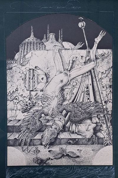 Werner Holz, 1948 Grünstadt-1991 Ludwigshafen, Die Töchter des Loth, aus: Zyklus zur Hl. Schrift, Lithographie von 1973, num. 5/50, handsign. und ...