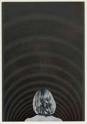 Gisela Weimann, geb. 1943 Bad Blankenberg, Frauenbüste Rückansicht, Offset auf Siebdruck, sign. und dat. 72, num. 6/15, ca. 34x23cm, u.Gl., R. ca. ...
