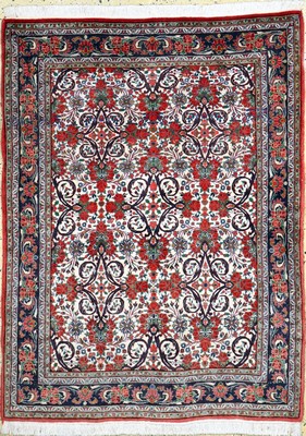 Rosenbidjar Kork fein, Persien, Ende 20.Jhd, Korkwolle, ca. 147 x 110 cm, EHZ: 2