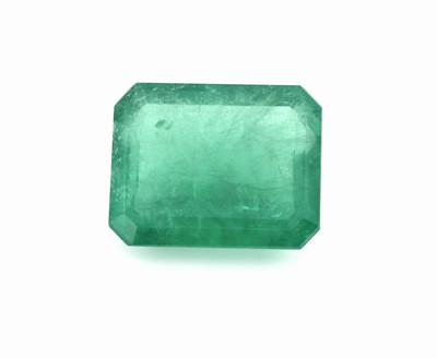 Loser Smaragd, ca. 4.5 ct, oktogonaler Treppenschliff