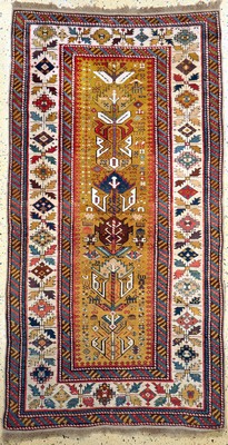 "Kuba-Schirwan"antik, Kaukasus, 19.Jhd, Wolle auf Wolle, ca. 205 x 110 cm, EHZ: 2