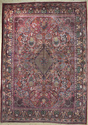 Ekbatan, Persien, Ende 20.Jhd, Wolle auf Baumwolle, ca. 360 x 260 cm, EHZ: 1-2(nahezu Neuwertig).