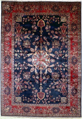 Sarogh"Mohajeran"Kork fein, Indien, Ende 20.Jhd, Korkwolle, ca. 360 x 250 cm, EHZ: 1-2 (nahezu Neuwertig).