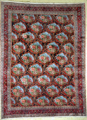 Senneh fein, Persien, Ende 20.Jhd, Korkwolle, ca. 335 x 250 cm, EHZ: 1-2(nahezu Neuwertig).