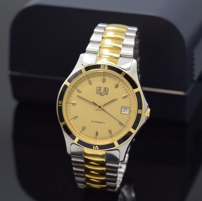 GUB Automatik Herrenarmbanduhr, eine der ersten Serien nach der Wende mit Basiskal. ETA 2824-2, z. T. verg. Edelstahlgeh. inkl. orig.Gliederband m. ...