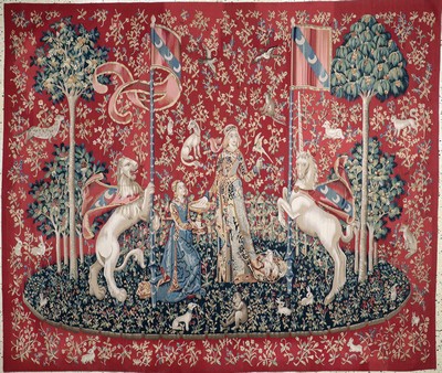 Tapesserie alt, Belgien, Anfang 20.Jhd, Wolle auf Baumwolle, ca. 220 x 190 cm, EHZ: 1 (nahezu Neuwertig).