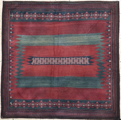 Afschar"Rukorsi"alt, Persien, Anfang 20.Jhd, Wolle auf Wolle, ca. 160 x 160 cm, EHZ: 2