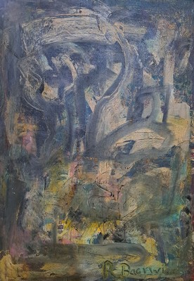 Rudi Baerwind, 1910-1982 Mannheim, Abstrakte Komposition, Öl/Lwd, rechts unten sign., ca. 120x85cm