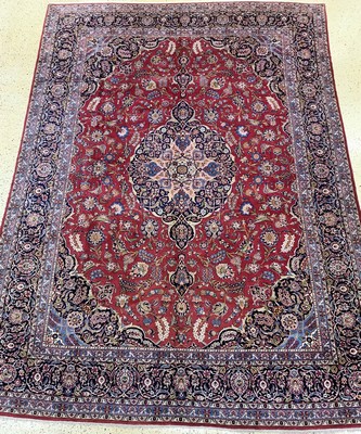 Keschan fein alt, Persien, Mitte 20.Jhd, Wolle auf Baumwolle, ca. 461 x 330 cm, EHZ: 1-2(nahezu Neuwertig).
