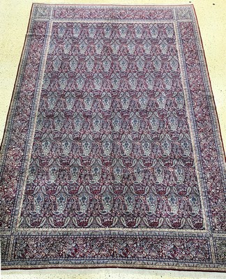 Kerman Kork fein, Persien, Mitte 20.Jhd, Korkwolle auf Baumwolle, ca. 507 x 345 cm, EHZ: 1-2(nahezu Neuwertig).