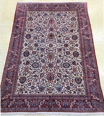 Keschan fein alt, Persien, Anfang 20.Jhd, Wolle auf Baumwolle, ca. 445 x 313 cm, EHZ: 1-2(nahezu Neuwertig).
