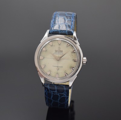OMEGA Constellation Chronometer Armbanduhr in Stahl Referenz 2852, Schweiz um 1956, Automatik, Geh. m. aufgedr. Boden, einges. Sternwarten-Plakette ...