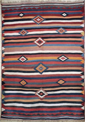 Ghaschgai Kelim, Persien, Mitte 20.Jhd, Wolle auf Wolle, ca. 283 x 200 cm, EHZ: 2
