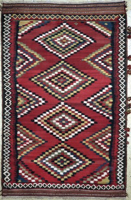 Ghaschgai Kelim, Persien, Anfang 20.Jhd, Wolle auf Baumwolle, ca. 290 x 188 cm, EHZ: 2