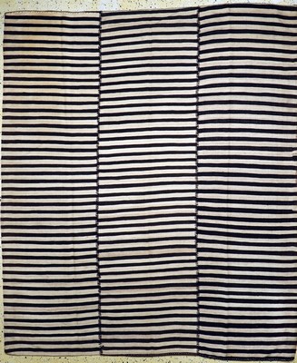 Masandaran Kelim(3 Bahnig), Persien, Anfang20.Jhd, Wolle auf Wolle, ca. 250 x 213 cm, EHZ: 2