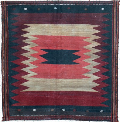 Afschar"Rukorsi", Persien, Anfang 20.Jhd, Wolle auf Wolle, ca. 145 x 141 cm, EHZ: 2