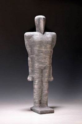 Horst Schöneich, 1921 Breslau-2012 Grünstadt , Schildwache, Keramik, Unikat, monogr. und dat. 85, H. ca. 50cm, Bildhauer und Zeichner, Schüler von ...