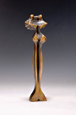 Karl-Heinz Deutsch, geb. 1940 Karlsruhe, Ohne Titel, Bronzeskulptur, signiert, H. ca. 19.5cm, Studium an der Akademie Karlsruhe bei Hans Kindermann ...