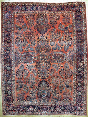 Us Re-Import Sarogh antik, Persien, um 1900, Wolle auf Baumwolle, ca. 350 x 265 cm, EHZ: 2