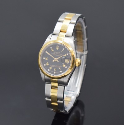 ROLEX Damenarmbanduhr Oyster Perpetual Datejust Referenz 69173, Automatik, Schweiz um 1987, Edelstahl/Gold kombiniert inkl. Oysterband m. Faltschl., ...