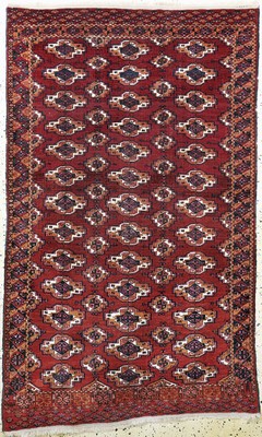 Saryk"mit Seide"antik, Turkmenistan, 19.Jhd, Wolle mit Seide auf Wolle, ca. 190 x 120 cm, EHZ: 3
