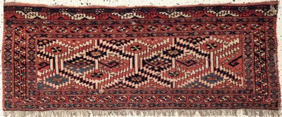 Tschaudor Torba antik, Turkmenistan, 19.Jhd, Wolle auf Wolle, ca. 120 x 48 cm, EHZ:4