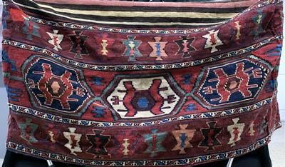 Shahsawan Mafrasch antik, Persien, 19.Jhd, Wolle auf Wolle, ca. 100 x 55 x 50 cm, EHZ: 2