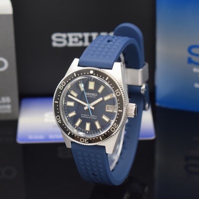SEIKO Prospex seltene, auf 1700 Stück limitierte Taucheruhr Referenz 8L35-01C0, Automatik, Edelstahlgeh. inkl. Kautschukband m. Dornschl., Boden und ...