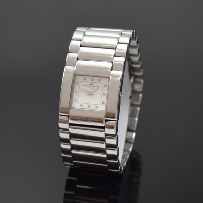 BAUME & MERCIER Catwalk Damenarmbanduhr Referenz MV045197, Schweiz um 2005, quarz, Edelstahlgeh., Boden 4-fach verschr., Gliederband m. dopp. ...