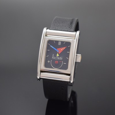 ALAIN SILBERSTEIN Bolido ausgefallene, auf 500 Stück limitierte Herrenarmbanduhr, Schweiz um 2000, Automatik, beids. vergl. Edelstahlgeh., ...