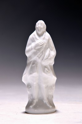 Porzellanfigur, Meissen, 20. Jh., August der Starke, weiß, H. ca. 11cm